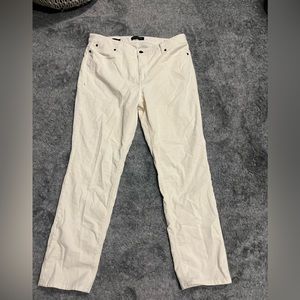 Straight white Talbots jeans
